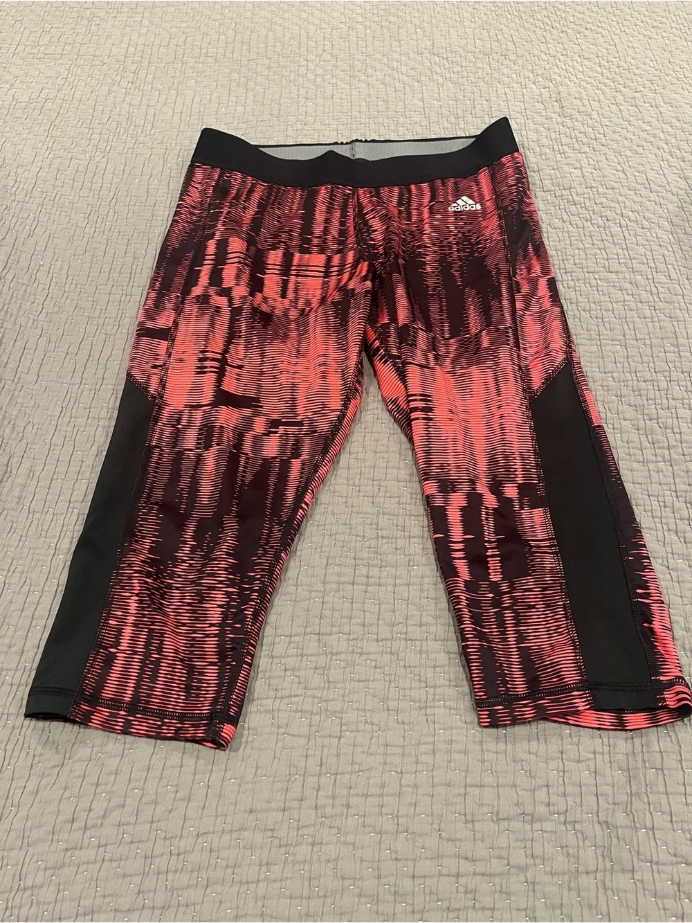 Adidas Techfit Climalite Crop Compression Leggings - Size Large